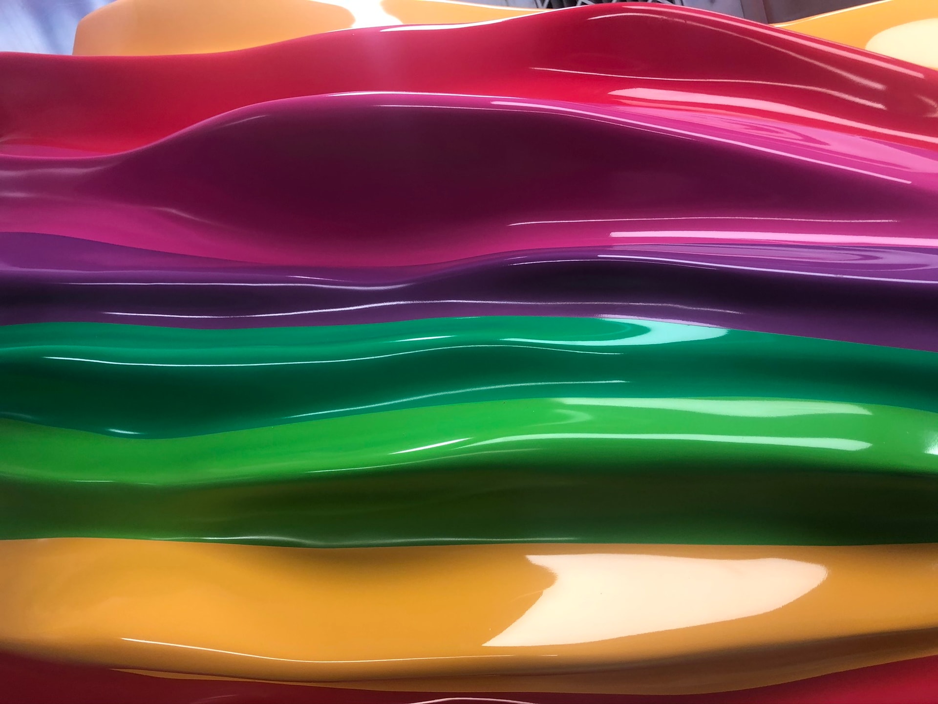 Colorful vacuum-formed display shells